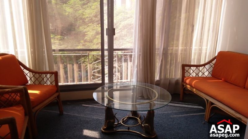 Furnished Apartment with Nice Balcony in Zamalek