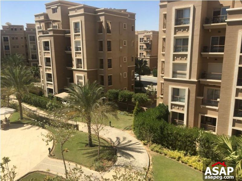 Apartment with Pool View for Rent in Katameya Plaza Apartment with Pool View for Rent in Katameya Plaza