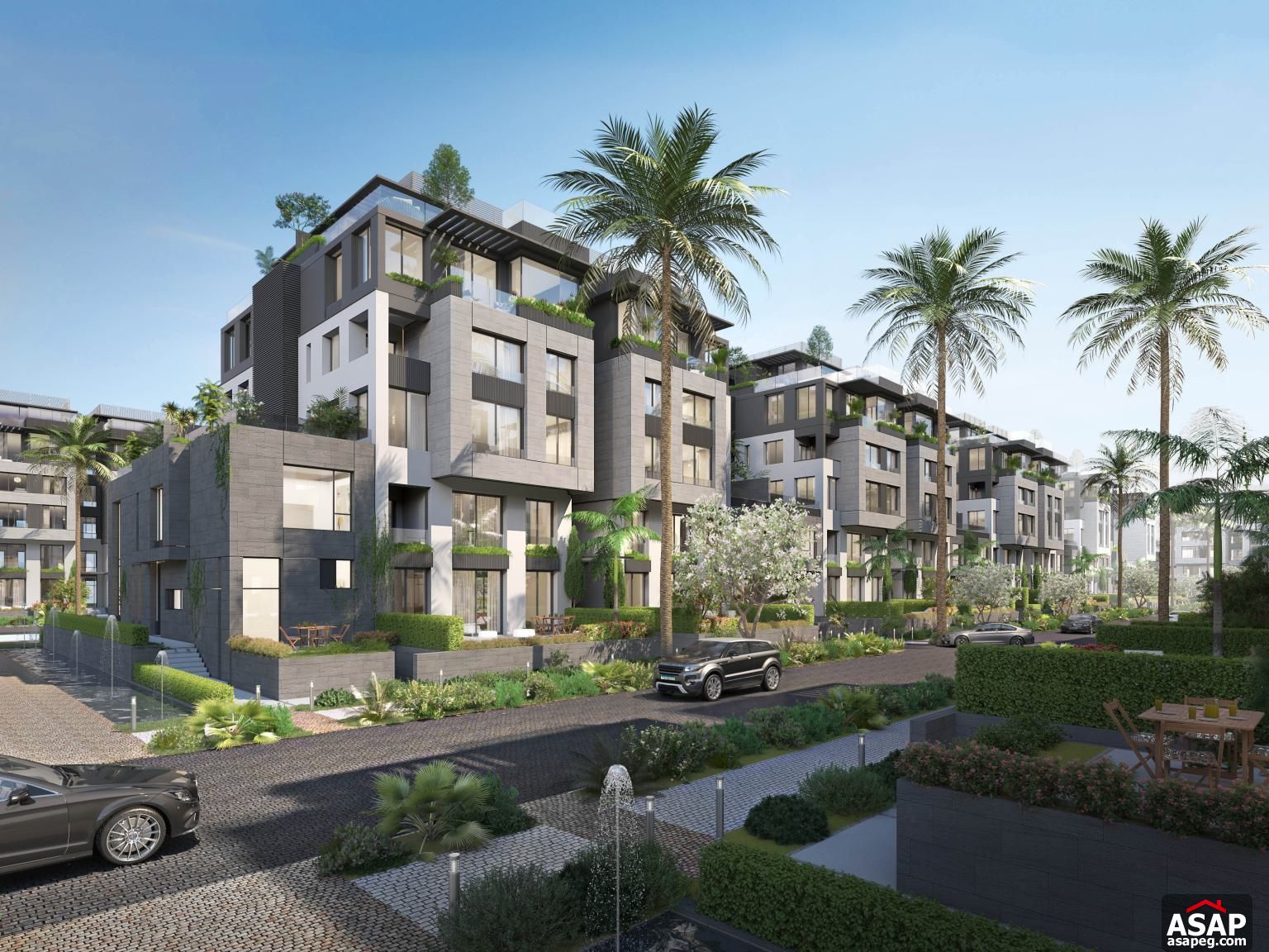 Finished Duplex with Garden for Sale in Trio Gardens Compound Finished Duplex with Garden for Sale in Trio Gardens Compound