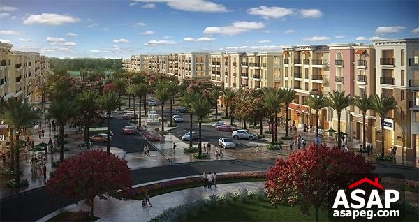 Apartment with pool view at Mivida boulevard