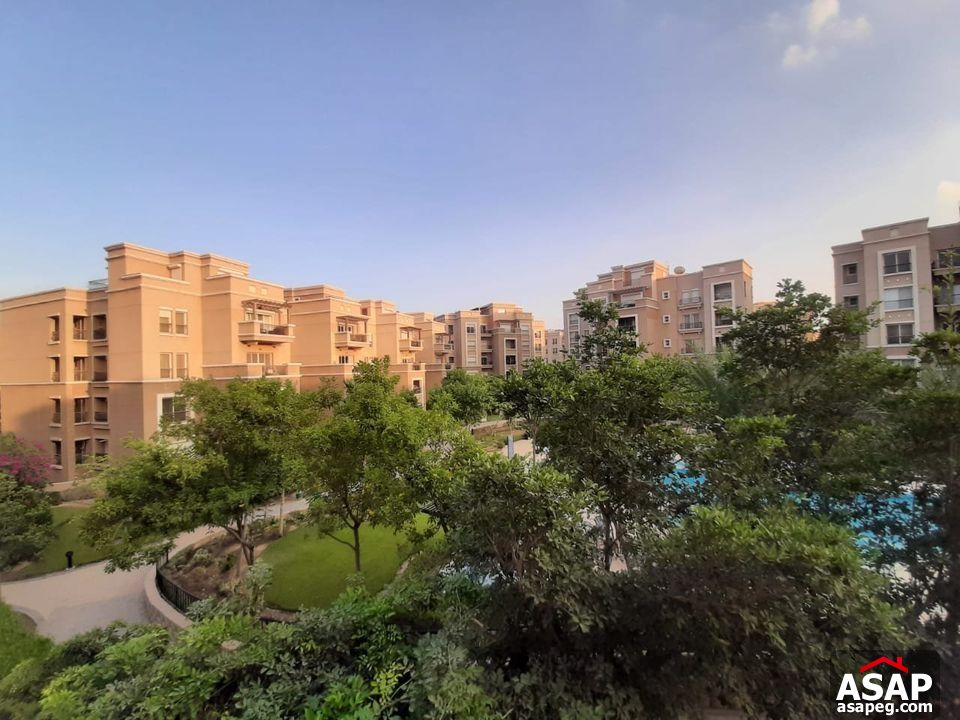 Apartment with Pool View for Rent in Katameya plaza