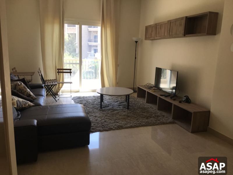 Furnished Apartment with Nice Balcony in Katameya Plaza