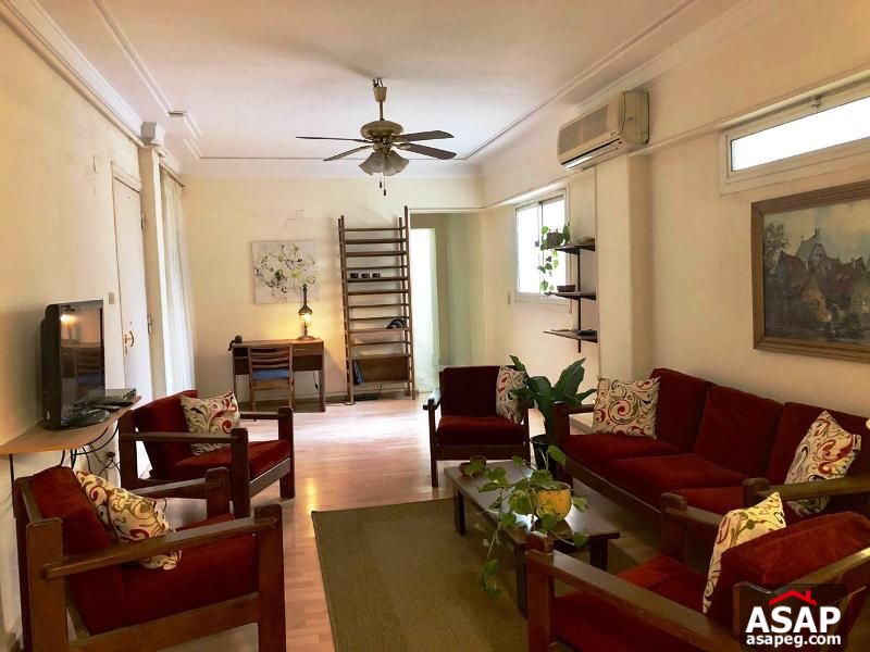 Flat with Big Balcony in Zamalek for Rent