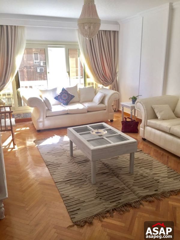 Furnished Apartment with Balcony in Zamalek