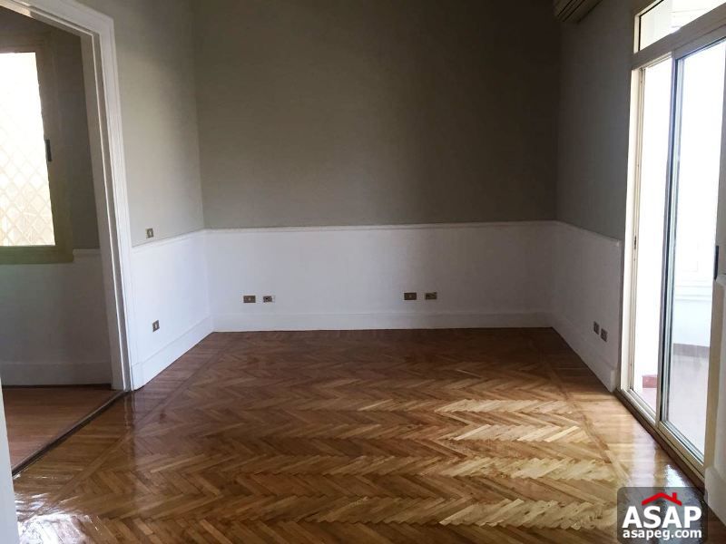 Flat with Balcony in Zamalek for Rent