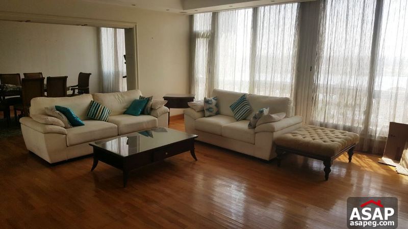 Furnished Apartment with Nile View for Rent in Maadi Furnished Apartment with Nile View for Rent in Maadi