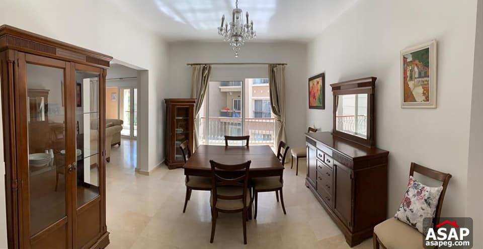 Apartment with Pool View for Rent in Katameya Plaza Apartment with Pool View for Rent in Katameya Plaza