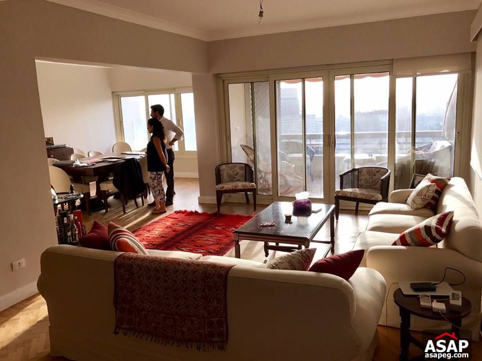 Furnished Apartment with Nile View for Rent in Zamalek Furnished Apartment with Nile View for Rent in Zamalek