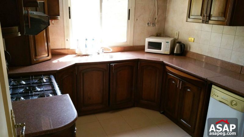 Furnished Apartment with Garden View for Rent in Maadi