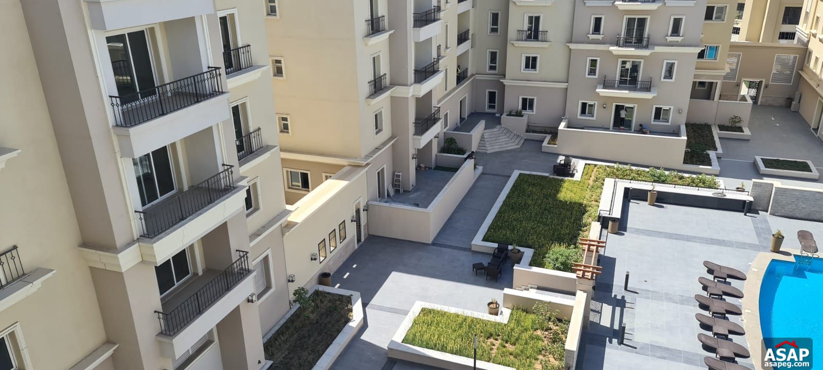 Apartment with Pool View for Rent in Mivida Apartment with Pool View for Rent in Mivida