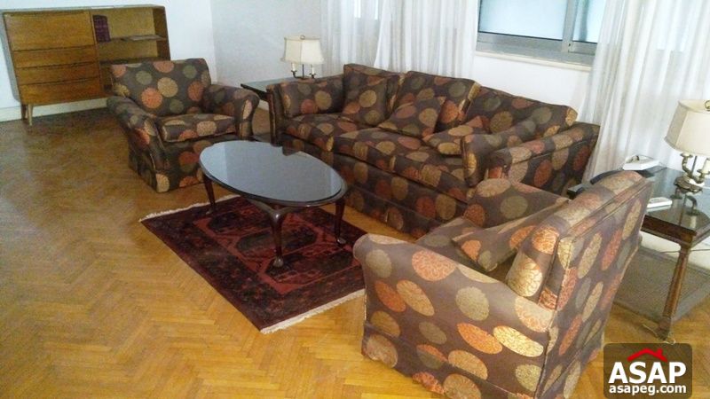 Furnished Apartment with Nice Balcony in Zamalek