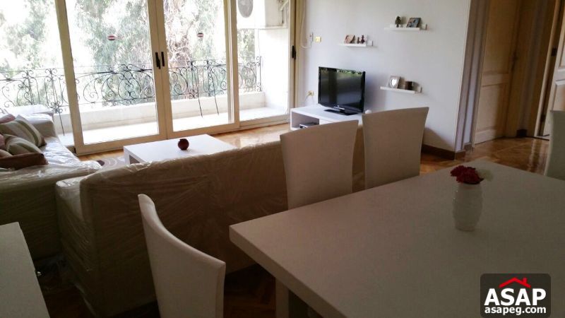 Furnished Apartment with Garden View for Rent in Maadi