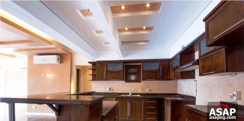 Semi Furnished Apartment with Terrace in Zamalek for Sale