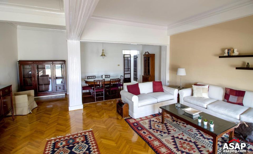 Apartment with Nile View for Rent in Zamalek
