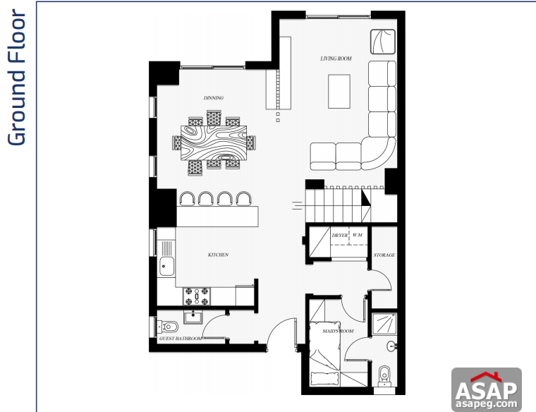 Town House with Swimming Pool for Rent in Mivida Compound Town House with Swimming Pool for Rent in Mivida Compound