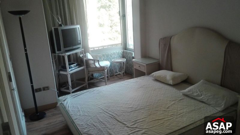 Furnished Apartment with Balcony for Rent in Maadi
