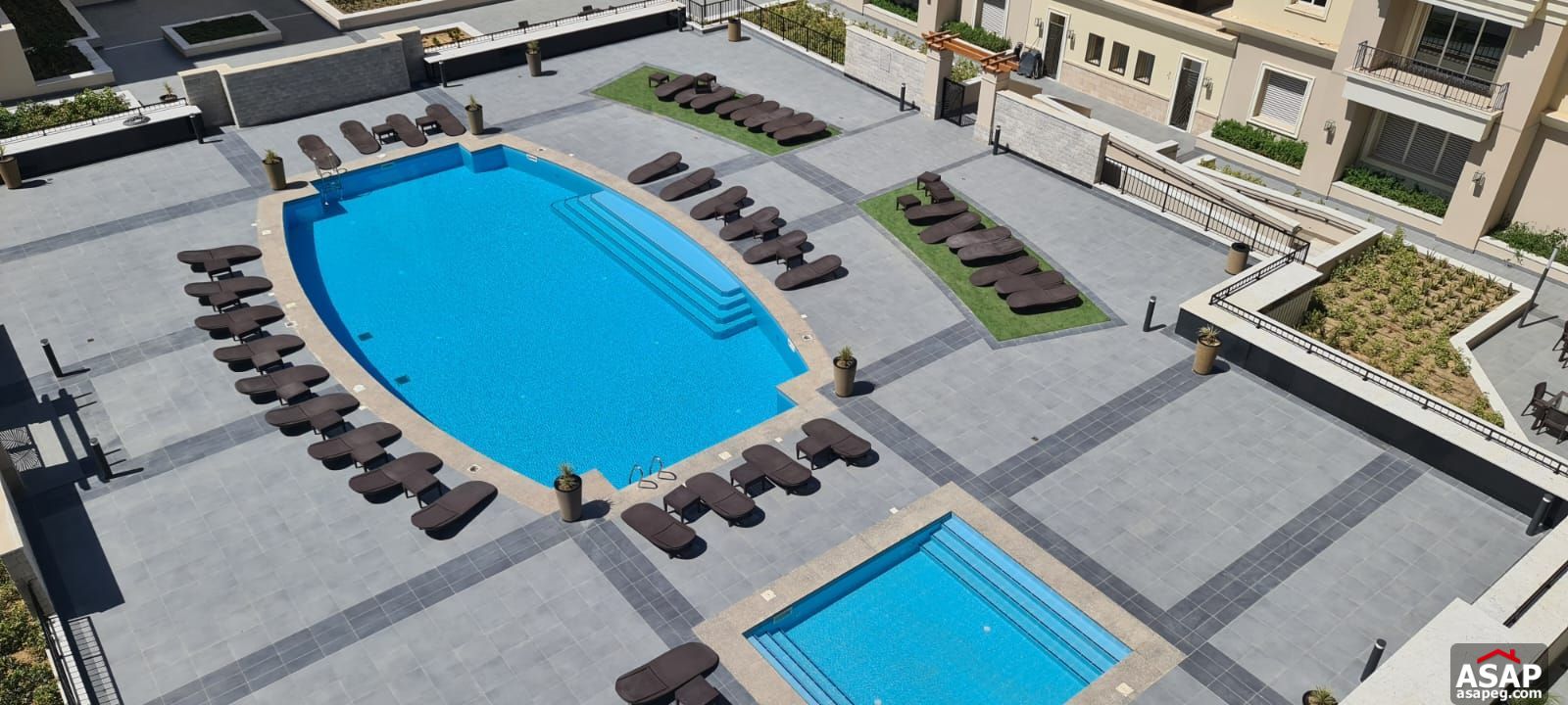 Apartment with Pool View for Rent in Mivida Apartment with Pool View for Rent in Mivida