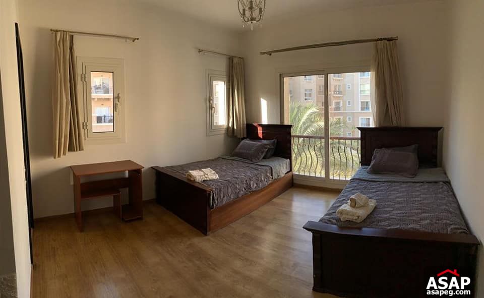 Apartment with Pool View for Rent in Katameya Plaza Apartment with Pool View for Rent in Katameya Plaza