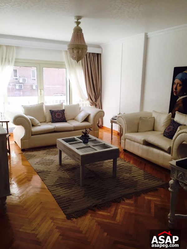 Furnished Apartment with Balcony in Zamalek