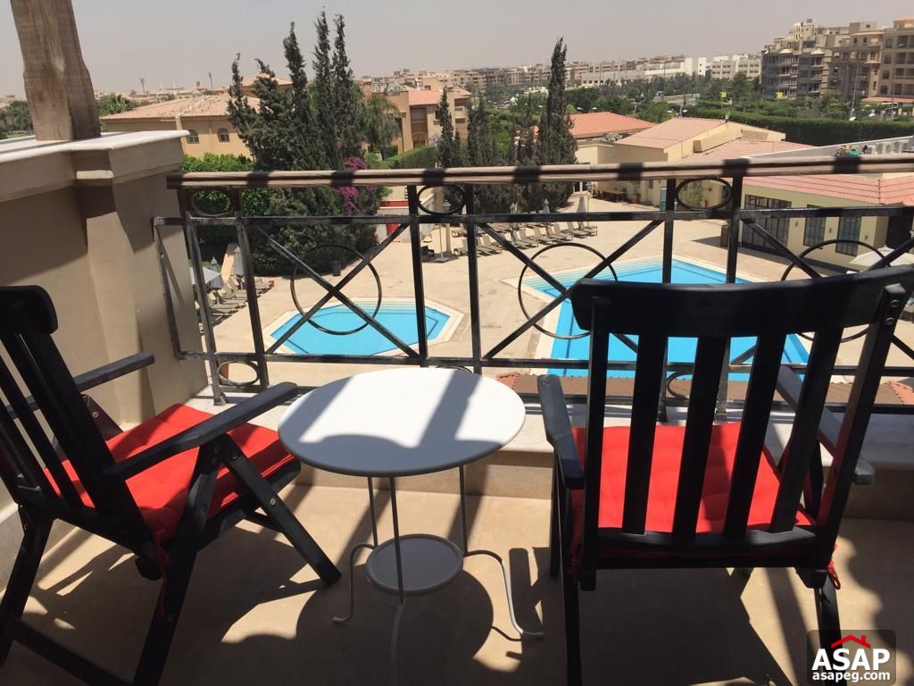 Apartment with Pool View for Rent in Katameya Heights Apartment with Pool View for Rent in Katameya Heights