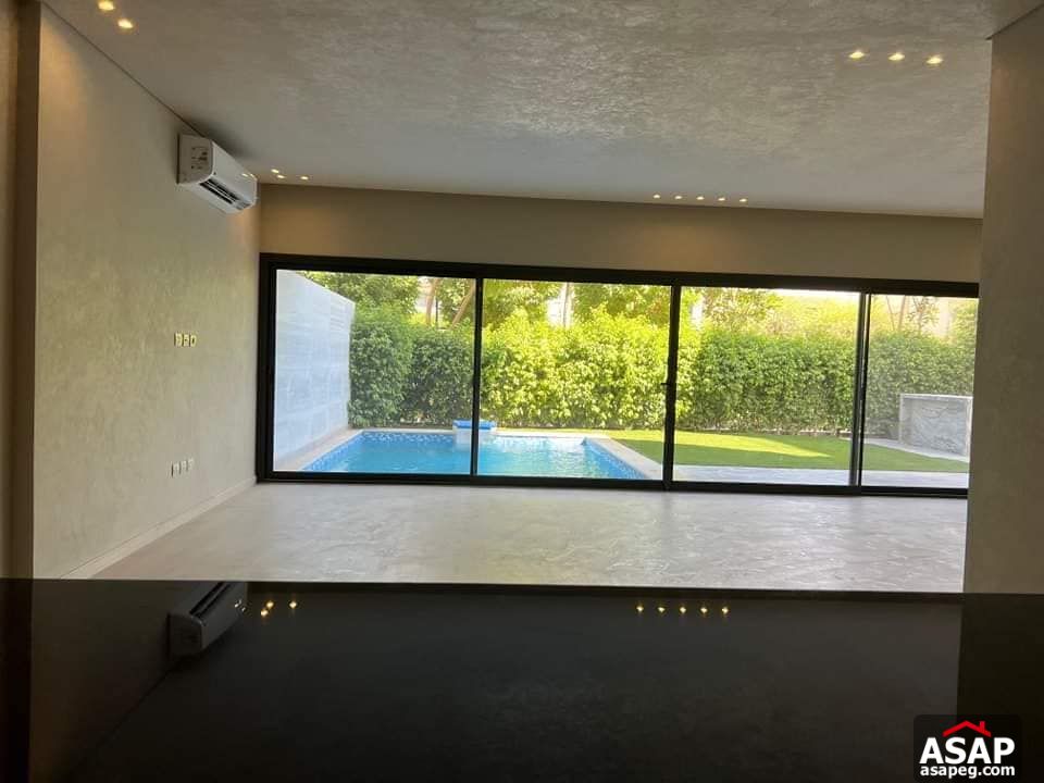 Ground Floor with Pool for Rent in Lake View Residence Ground Floor with Pool for Rent in Lake View Residence